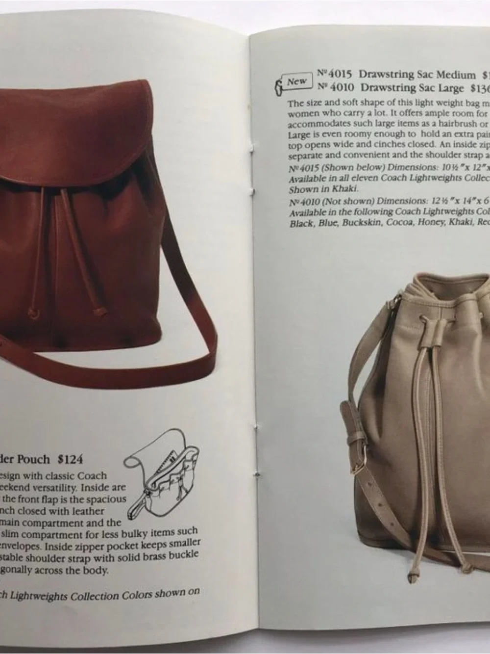 Coach Vintage #4025 Lightweights Collection Shoulder Pouch